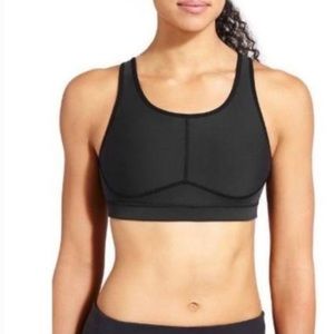 ATHLETA Sculptek Stealth Black Sports Bra XS